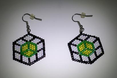 Peace Out Delica Bead Earrings